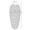 Uniquewise Flower-Inspired Ceramic Vase - Unique White 7-Inch-Dia Round Table Decor - Classic White Pottery QI004035 - alternate 2